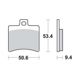 STABDŽIŲ TRINKELĖS FERODO FDB2090EF / MCB710 STANDARD ECO FRICTION