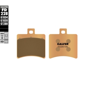GALFER HH Sintered Brake Pads Aprilia / Generic / Malaguti / Peugeot 50-400cc 99-20