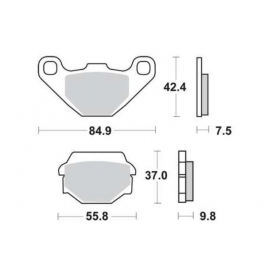 BRAKE PADS FERODO FDB384P / MCB765 STANDARD PLATINUM