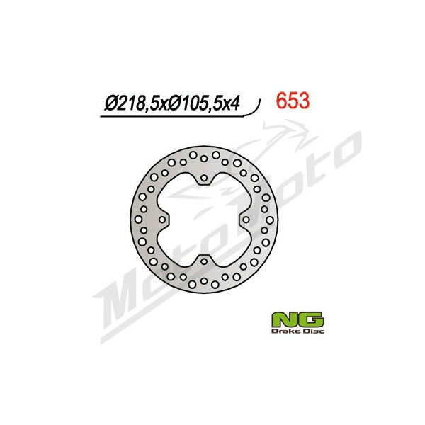 NG BRAKES Rear Fixed Brake Disc 219mm Polaris Ranger / Sportsman 500-800cc 96-07