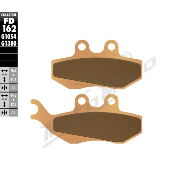 GALFER HH Sintered Brake Pads AJP / Aprilia / Benelli / Beta / CPI / Derbi / Gas Gas 50-400cc 93-25