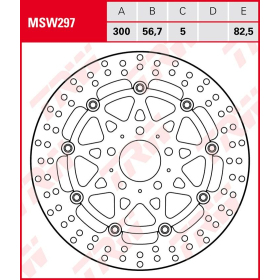TRW Round Floating Front Brake Rotor BMW R18 ABS 21-25