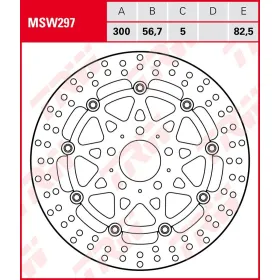TRW Round Floating Front Brake Rotor BMW R18 ABS 21-25