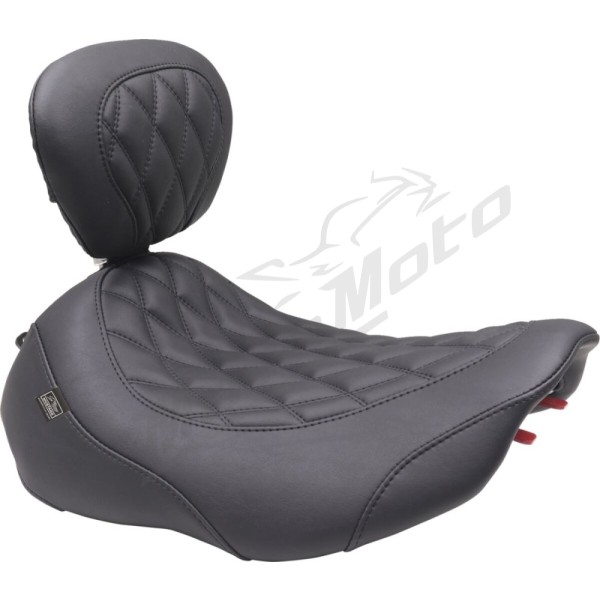 MUSTANG Wide Tripper™ Solo Seat Harley Davidson FLHFB / FLHR / FLHRC / FLHRXS / FLHTC / FLHTCU / FLHTK / FLHX / FLHXSE / FLTRU / FLTRX / FLTRXSE 1584-1977cc 09-25