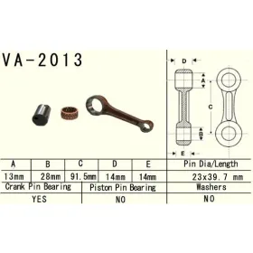 VESRAH Connecting rod Yamaha YFM 80 85-08