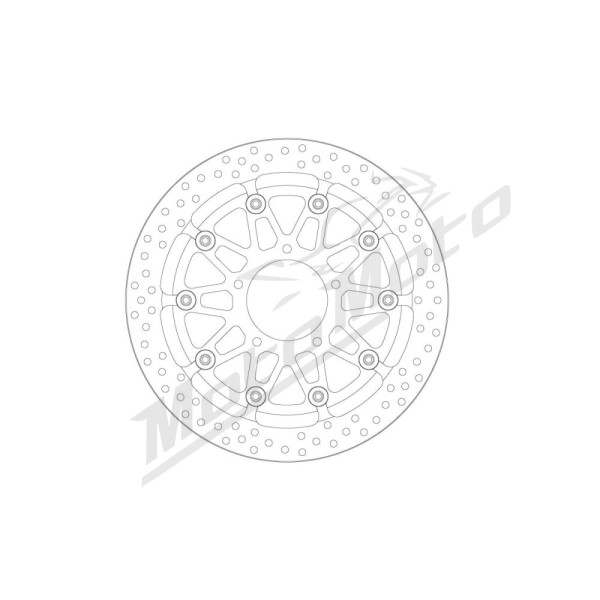 MOTO-MASTER HALO Front Floating Brake Disc MV Agusta Brutale / Dragster / F3 / Stradale / Superveloce 675/950 12-24