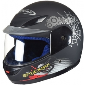 AWINA Spider-man closed black matt helmet for kids