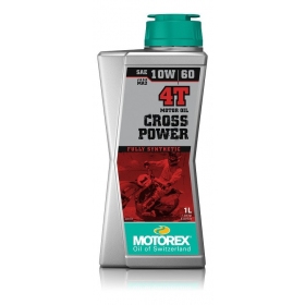 Alyva MOTOrex CROSS POWER 10W/60 Sintetinė - 4T - 1L