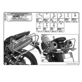 KAPPA side bag rack Triumph Street Triple 675 07-12