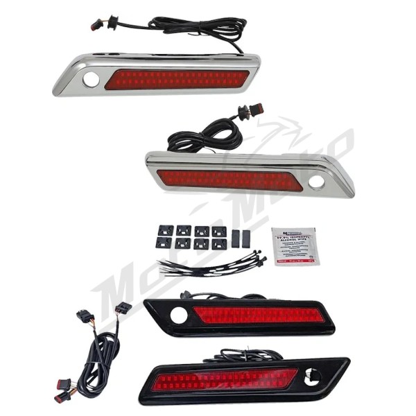CUSTOM DYNAMICS Saddlebag Latch Dual Color Accent Lights Harley Davidson FLH / FLHR / FLHRC / FLHRXS 1690-1977cc 14-24