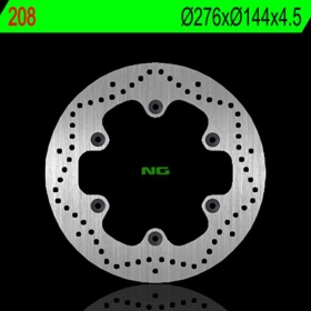 NG BRAKES 208 Front Round Fixed Brake Disc DAELIM ROCKET/ VL / VT / HONDA FX / XL 125-650 88-13