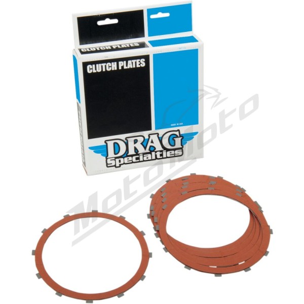 DRAG SPECIALTIES Clutch Friction Plate Set Harley Davidson FLH / FLHS / FLHT / FLHTC / FLHTCU 1340cc 83-89