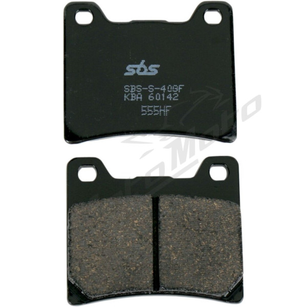 SBS HF Street 555HF Ceramic Organic Brake Pads Yamaha BT / FJ / FZ / FZR / FZX / GTS / RD / RZ / TDM / TZR / VMX-12 / YZF / XVS 125-1200cc 73-06