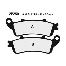 NISSIN Street /Off-Road Sintered Metal Brake pads - 2P-250ST-R2 Honda / Kawasaki 650-1800cc 97-17