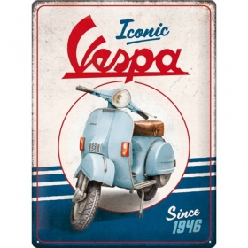 Metalinė lentelė VESPA ICONIC Since 1946 30x40