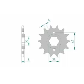 AFAM Steel Standard Front Sprocket 20500 - 520 13-16 teeth HONDA XL / XR 250-600cc 79-90
