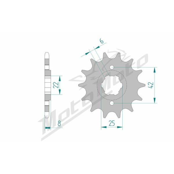 AFAM Steel Standard Front Sprocket 20500 - 520 13-16 teeth HONDA XL / XR 250-600cc 79-90