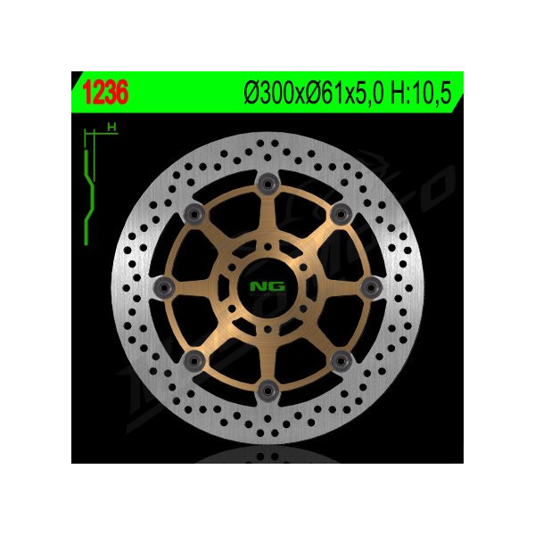 NG BRAKES Front Floating Brake Disc 300mm Aprilia / Cagiva 250-1000cc 94-08