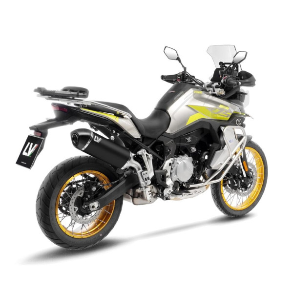 LEOVINCE LV-14 Black Edition Slip-On Muffler Stainless Steel / Carbon Fiber Voge DS 900 24-25