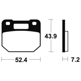 TECNIUM Street Organic Brake pads MA87 Suzuki RG 125 86-92