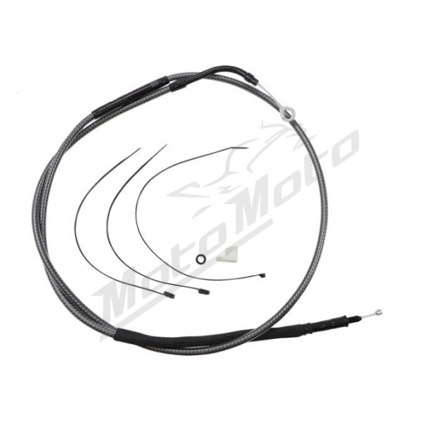 MAGNUM SHIELDING Polished Karbon Fiber Clutch Cable Harley Davidson FLH / FLHT / FLHTK / FLHX / FLHXS / FLHXSE 1750/1977 21-24 182.5cm