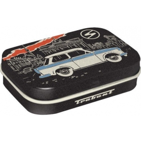 Box of mint sweets TRABANT BERLIN BLACK 62x41x18mm 4pcs.