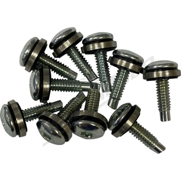 DRAG SPECIALTIES Screw Mount Kit 12,7 mm 10 pcs.