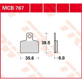 TRW All Round Sintered Metal Brake Pads Beta / GasGas / Honda / Husqvarna / Sachs / Sherco 50-300cc 03-22