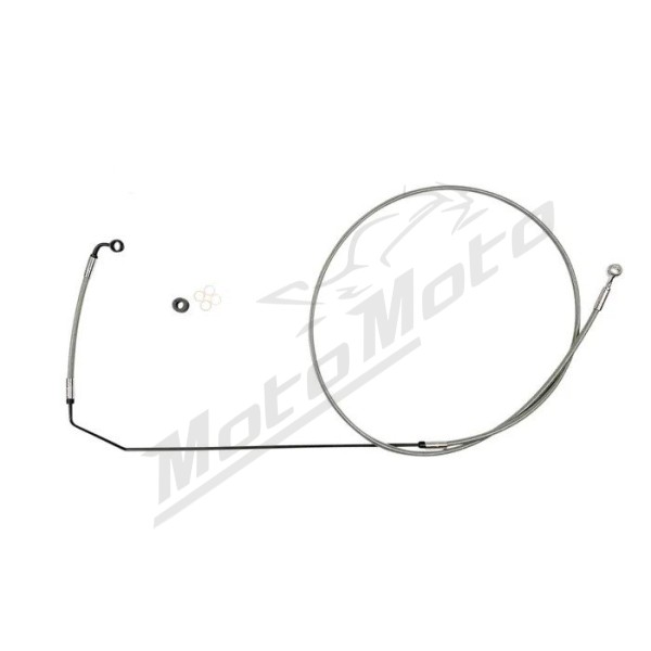 MAGNUM SHIELDING XR Upper Brake Line Kit ABS Chrome Indian Chief / Chieftain / Roadmaster / Springfield / Super Chief 1810/1890 15-22 153.7cm