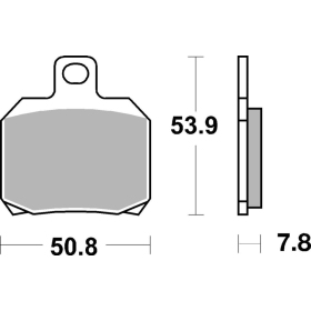 SBS 157CT Scooter Carbon Tech Organic Brake Pads Aprilia / CPI / Derbi / Gilera / Italjet / MBK / Peugeot / Yamaha 50-500cc 00-20