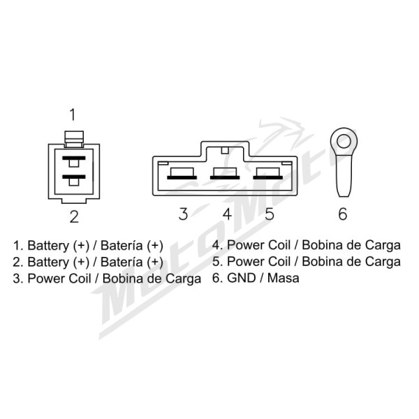 DZE srovės lygintuvas (12V, 50A) KTM RC 125-390 14-19