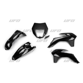 Ufo plastic set KTM EXC / EXC-F 125-500cc 14-16 Black