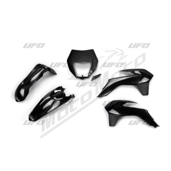 Ufo plastic set KTM EXC / EXC-F 125-500cc 14-16 Black