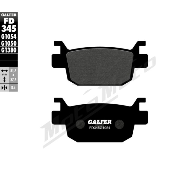 GALFER Semi-Metallic Brake Pads Benelli / Honda 125-752cc 09-23