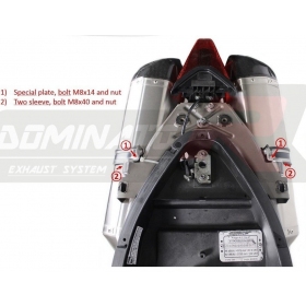 Exhausts silincers DOMINATOR HP1 APRILIA SMV 750 DORSODURO 2008-2016