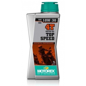 Alyva MOTOrex TOP SPEED 10W/30 Sintetinė - 4T - 1L