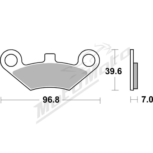 SBS SI Offroad 914SI Sintered Brake Pads CF Moto / Goes 360-800cc 09-17