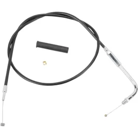 DRAG SPECIALTIES Black Vinyl Throttle/Idle Cable Harley Davidson FLHR / FLHS / FLHT / FLHTC / FLHTCU / FLHTCUI 883-1340cc 88-95