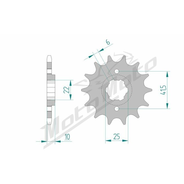 AFAM Steel Standard Front Sprocket 20508 - 520 14-15 teeth ​​​​​​​HONDA NX 650 DOMINATOR 1988