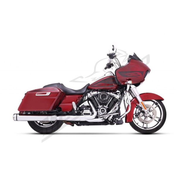 RINEHART RACING 800-0110C-ECB 4.5 Muffler Slip-On Duals for Harley Davidson FLHR / FLHRC / FLHRXS / FLHTK / FLTRU 1750-1868cc 17-25 