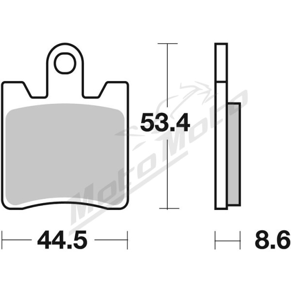 SBS HF Street 740HF Ceramic Organic Brake Pads Triumph / Yamaha 1200-1300cc 06-20