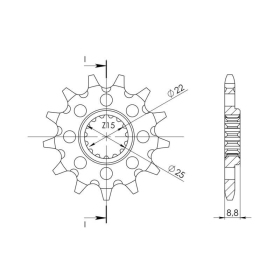 Supersprox Front Sprocket KTM 125-525 z17
