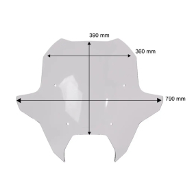 WRS Priekinis Stiklas Sport BMW R 1300 RS/RT 25-> 70% Tamsintas