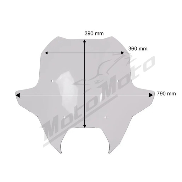 WRS Priekinis Stiklas Sport BMW R 1300 RS/RT 25-> 70% Tamsintas