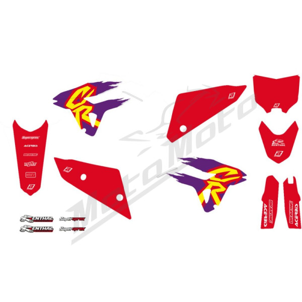 BLACKBIRD RACING Retro Grafikų Komplektas Honda CRF 250-450cc 21-26