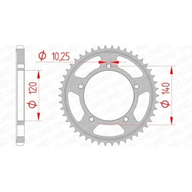 AFAM Steel Standard Rear Sprocket 525 41-48 teeth