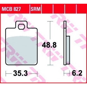 STABDŽIŲ TRINKELĖS TRW MCB827LC ECO ORGANIC