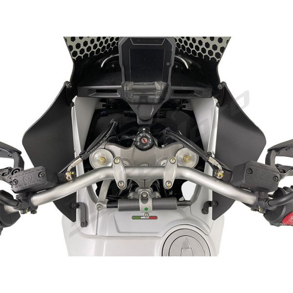 WRS DU026NL Vėjo deflektoriai Juodi Ducati Desert X 950 ABS 22-24
