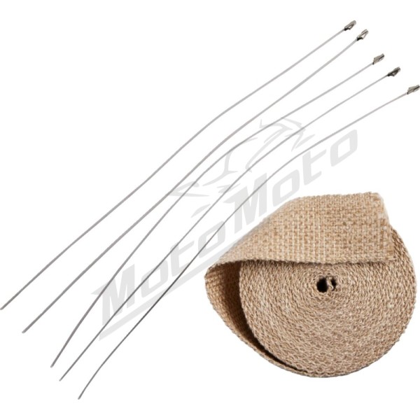 DRAG SPECIALTIES Exhaust Heat Wrap Kit 7,6m x 50,8mm