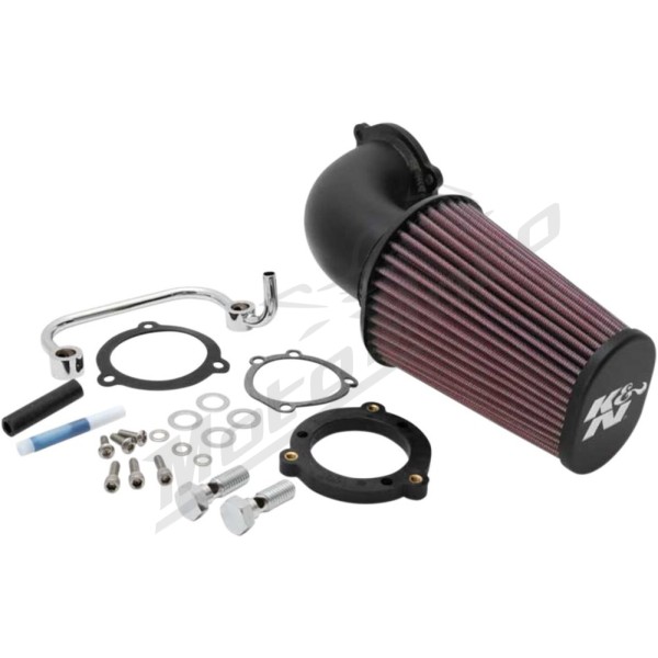 K&N Didelio srauto oro filtro kompl. Harley Davidson XL 883/1200 04-22